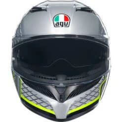 AGV K3 Fortify Motorcycle Helmet (Grey|Black|Yellow) -Motorcycle Equipment Store 35422 3