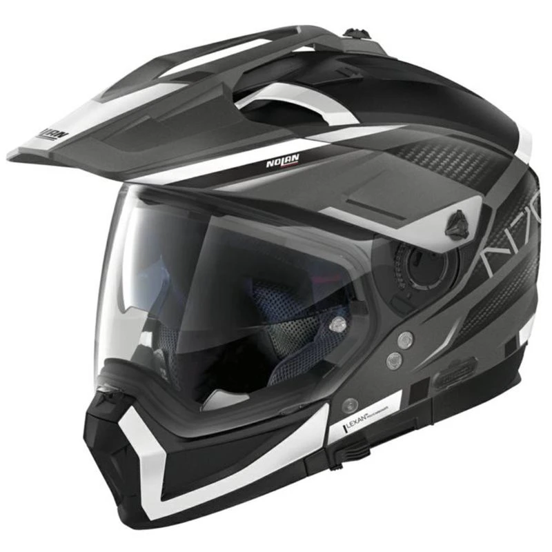 Nolan N70-2X Earthquake N-Com Helmet (Matt Grey|White) 1 Nolan N70-2X Earthquake N-Com Helmet (Matt Grey|White)