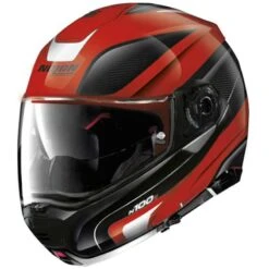 Nolan N100-5 Orbiter N-Com Flip Front Helmet (Corsa Red)