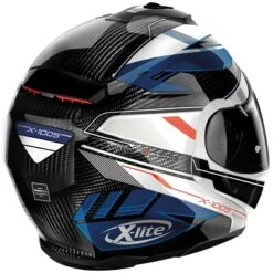 X-Lite X-1005 Ultra Carbon Powertrain N-Com Helmet (Blue|White) -Motorcycle Equipment Store 35505 3