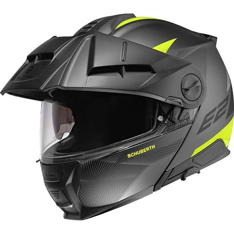 Schuberth E2 Defender Flip Front Motorcycle Helmet (Yellow) 1 Schuberth E2 Defender Flip Front Motorcycle Helmet (Yellow)