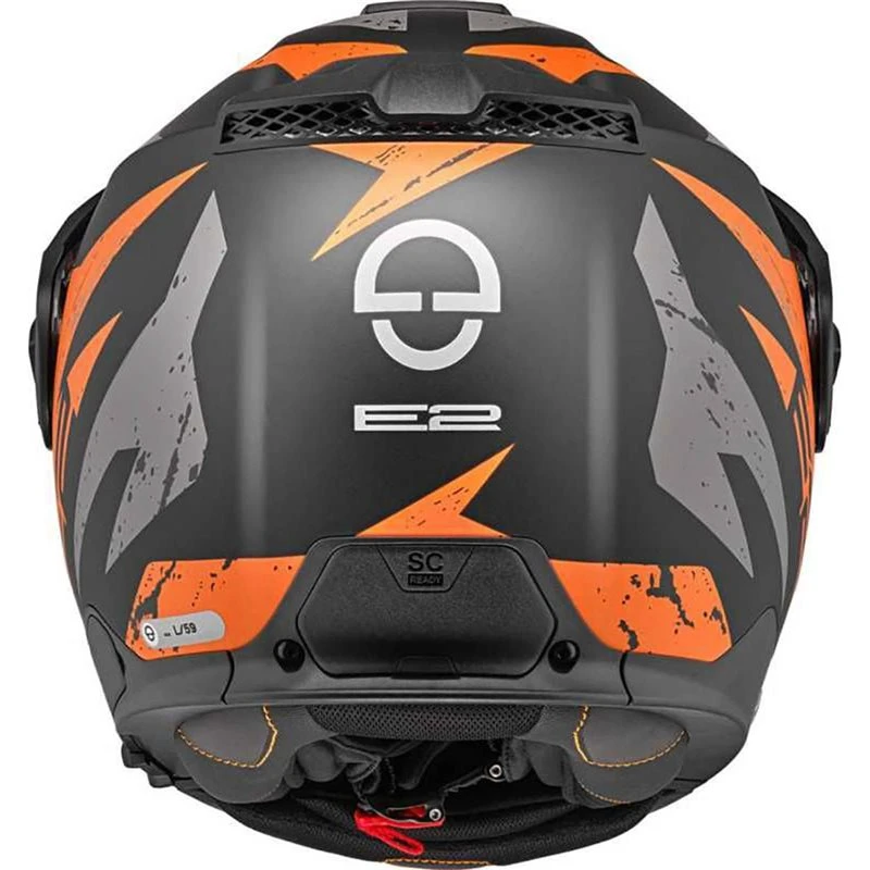 Schuberth E2 Explorer Flip Front Motorcycle Helmet (Orange) 5 Schuberth E2 Explorer Flip Front Motorcycle Helmet (Orange) - Image 5