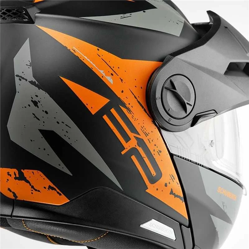 Schuberth E2 Explorer Flip Front Motorcycle Helmet (Orange) 6 Schuberth E2 Explorer Flip Front Motorcycle Helmet (Orange) - Image 6