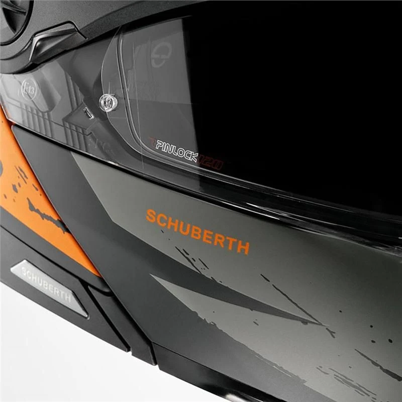 Schuberth E2 Explorer Flip Front Motorcycle Helmet (Orange) 7 Schuberth E2 Explorer Flip Front Motorcycle Helmet (Orange) - Image 7