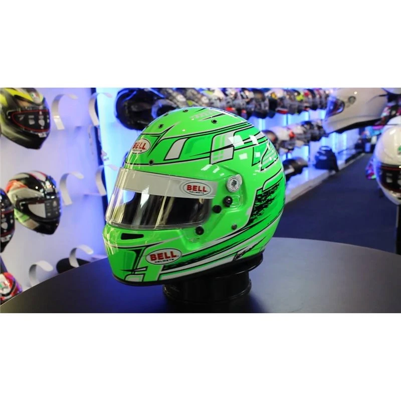 Bell KC7-CMR Kart Helmet - Champion Green 2 Bell KC7-CMR Kart Helmet - Champion Green - Image 2