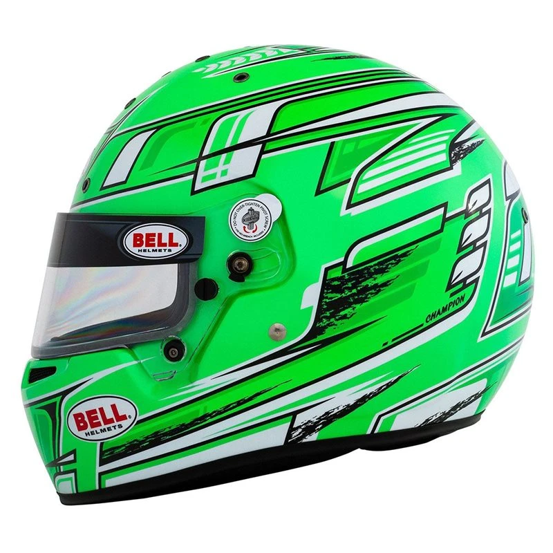 Bell KC7-CMR Kart Helmet - Champion Green 3 Bell KC7-CMR Kart Helmet - Champion Green - Image 3
