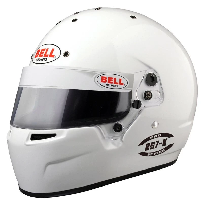 Bell RS7-K Kart Racing Helmet (White) 1 Bell RS7-K Kart Racing Helmet (White)